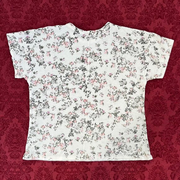 Rag and Bone New York Pima Cotton Floral Short Sleeve Tee T-shirt Top - Picture 7 of 16
